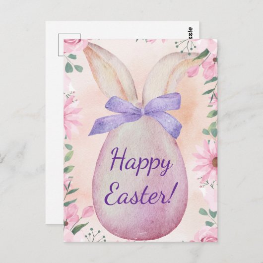 Pastel Easter card ポストカード (正面/裏面)