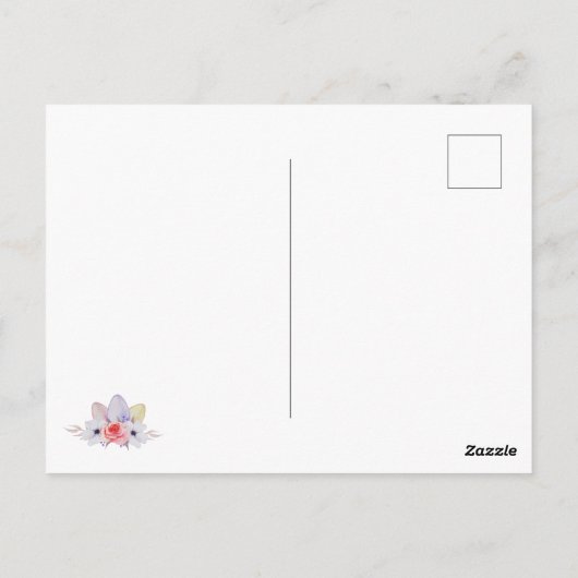 Pastel Easter card ポストカード (裏面)