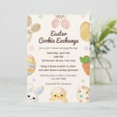 Pastel Easter Cookie Exchange Floral Sweet Spring 招待状 (スタンド正面)