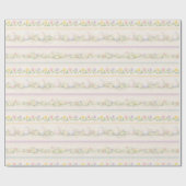 Pastel Easter Egg Stripe – Tulips & Florals ラッピングペーパー (フラット)