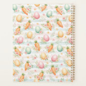 Pastel Easter Eggs & Carrots Watercolor Pattern プランナー手帳 (裏面)