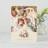 Pastel Easter Eggs Design with Photo Personalized シーズンカード (スタンド正面)