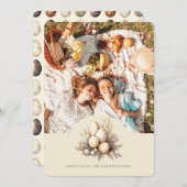 Pastel Easter Eggs Design with Photo Personalized シーズンカード (正面/裏面)