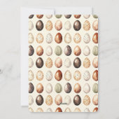 Pastel Easter Eggs Design with Photo Personalized シーズンカード (裏面)