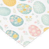 Pastel Easter Eggs Floral Pattern - Cute Spring ショートテーブルランナー (コーナー)
