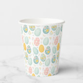 Pastel Easter Eggs Floral Pattern - Cute Spring  紙コップ (裏面)