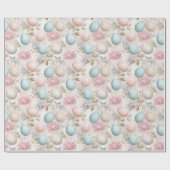 Pastel Easter Eggs Wrapping Paper ラッピングペーパー (フラット)