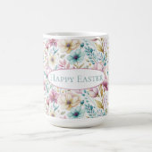 Pastel Easter Floral Art with Spring Blooms  コーヒーマグカップ (中央)