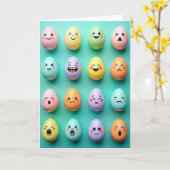 Pastel Faces Fun Friend Card カード (黄色い花)