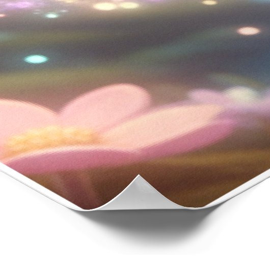 Pastel Fairy Bunny – Magical Fantasy Poster Art ポスター (角)