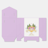 Pastel Fairytale Princess Carriage Baby Shower フェイバーボックス (見開き)