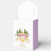 Pastel Fairytale Princess Carriage Baby Shower フェイバーボックス (見開き)