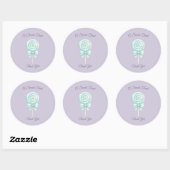 Pastel Fairytale Sweet Treat Favor Sticker ラウンドシール (シート)