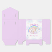 Pastel Fairytale Unicorn Star Rainbow Baby Shower  フェイバーボックス (見開き)
