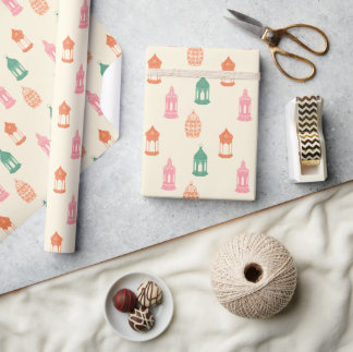 Pastel Fanous Lantern Wrapping Paper ラッピングペーパー