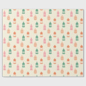 Pastel Fanous Lantern Wrapping Paper ラッピングペーパー (フラット)