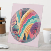 Pastel Fantasy Dome Pedestal Sign – Customizable 台座サイン (インサイチュ)