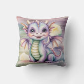 Pastel Fantasy Dragon Baby Shower クッション (裏面)