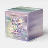 Pastel Fantasy Dragon Baby Shower フェイバーボックス (正面サイド)
