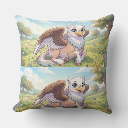 Pastel Fantasy Throw Pillow – Dreaming  クッション (正面)