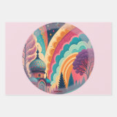 Pastel Fantasy Wrapping Paper Set – Customizable ラッピングペーパーシート (正面2)