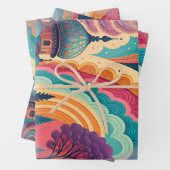 Pastel Fantasy Wrapping Paper Set – Customizable ラッピングペーパーシート (インサイチュ)