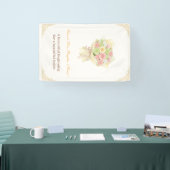 Pastel Floral Bridal pastel bouquet Elegant  横断幕 (トレードショー)