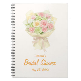Pastel Floral Bridal Shower bouquet wedding  ノートブック