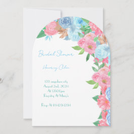 PASTEL FLORAL BRIDAL SHOWER SPRING SUMMER 招待状