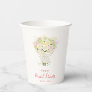 Pastel Floral Bridal Shower wedding – Japanese 紙コップ