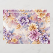 Pastel Floral Card Pack x 10 シーズンカード (正面/裏面)