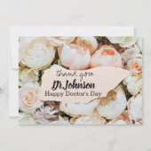 Pastel+Floral+Doctors+Day サンキューカード (正面)