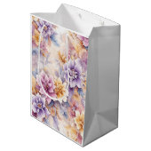 Pastel Floral Gift Bag For Her ミディアムペーパーバッグ (裏面アングル)