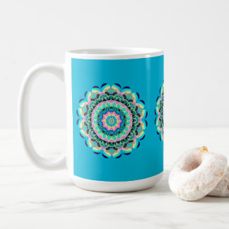 Pastel Floral Mandala Mug コーヒーマグカップ