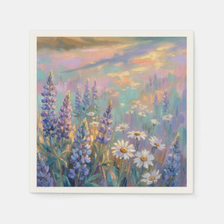 Pastel Floral Napkins for Birthday orWedding Party スタンダードカクテルナプキン