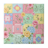 Pastel Floral Patchwork Picnic Pattern (10) タイル (正面)