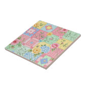 Pastel Floral Patchwork Picnic Pattern (10) タイル (側面)