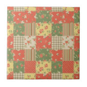 Pastel Floral Patchwork Picnic Pattern (2) タイル (正面)