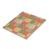 Pastel Floral Patchwork Picnic Pattern (2) タイル (側面)
