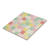 Pastel Floral Patchwork Picnic Pattern (6) タイル (側面)