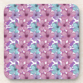 Pastel Floral Pattern コースター (正面)