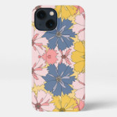 Pastel Floral Pattern– Cute Aesthetic Flower  iPhoneケース (裏面)