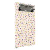 Pastel Floral Pattern – Cute Yellow, Pink & Purple ミニクリップボード (アングル)