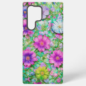 Pastel Floral Pattern Phone Case Samsung Galaxyケース (裏面)