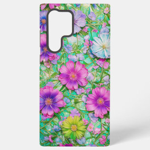 Pastel Floral Pattern Phone Case Samsung Galaxy S22 Ultraケース