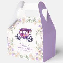 Pastel Floral Princess Carriage Girl Baby Shower 