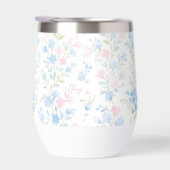 Pastel Floral Thermal Wine Tumbler (右面)