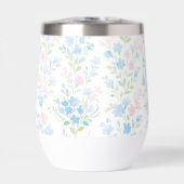 Pastel Floral Thermal Wine Tumbler (正面)