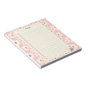 Pastel Floral To Do List Planner Design ノートパッド (アングル)