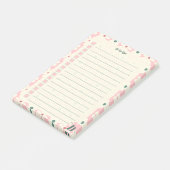 Pastel Floral To Do List Planner Design ポストイット (アングル)